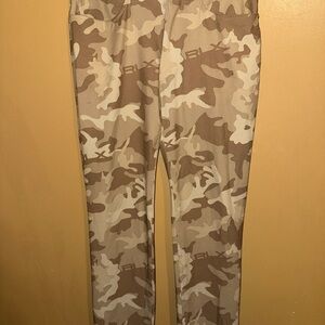 Ralph Lauren Men's Cargo Pants - Brown and Cream Camouflage